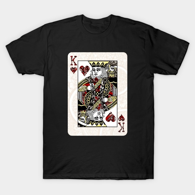 King of hearts T-Shirt by Lamink